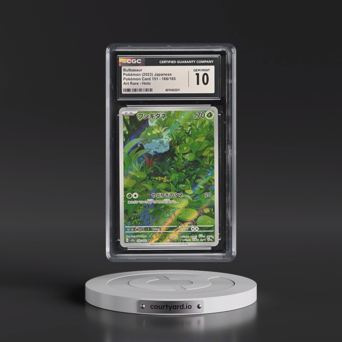 2023 Pokémon Card 151 #166/165 Bulbasaur - Art Rare Holo (CGC 10 GEM MINT)