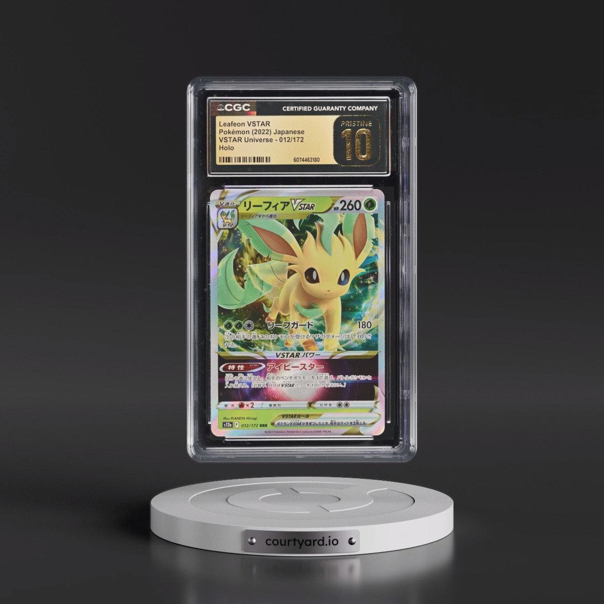 2022 VSTAR Universe #012/172 Leafeon VSTAR - Holo (CGC 10 PRISTINE)