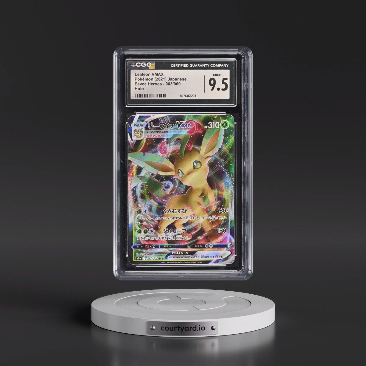 2021 Eevee Heroes #003/069 Leafeon VMAX - Holo (CGC 9.5 MINT+)
