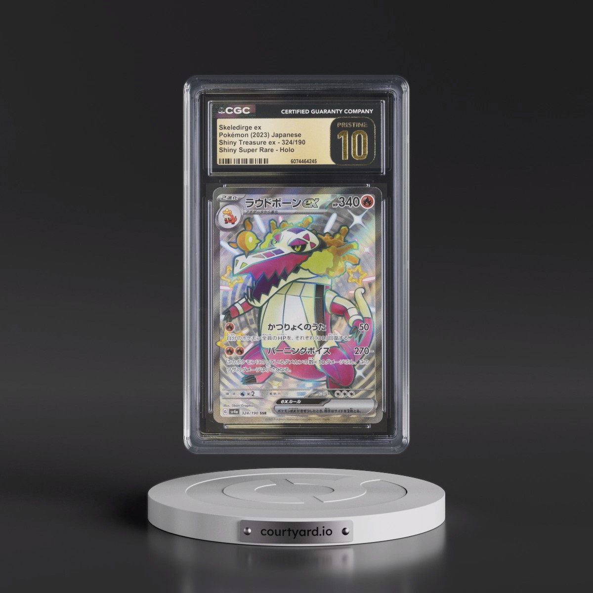 2023 Shiny Treasure ex #324/190 Skeledirge ex - Shiny Super Rare Holo (CGC 10 PRISTINE)