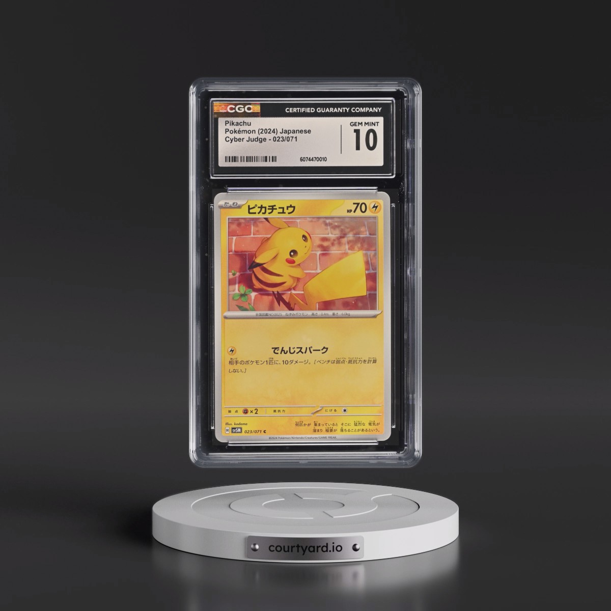 2024 Cyber Judge #023/071 Pikachu (CGC 10 GEM MINT)