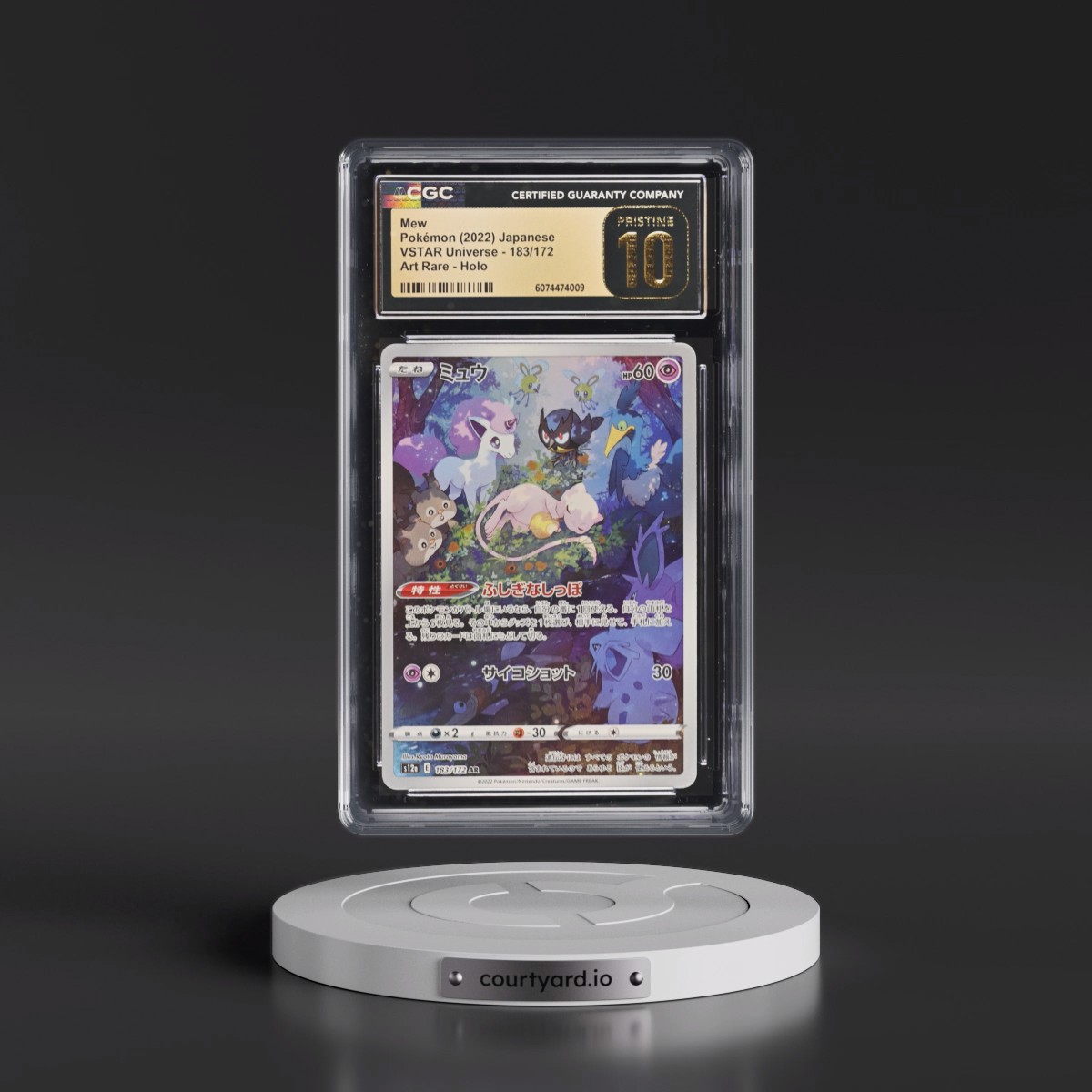 2022 VSTAR Universe #183/172 Mew - Art Rare Holo (CGC 10 PRISTINE)