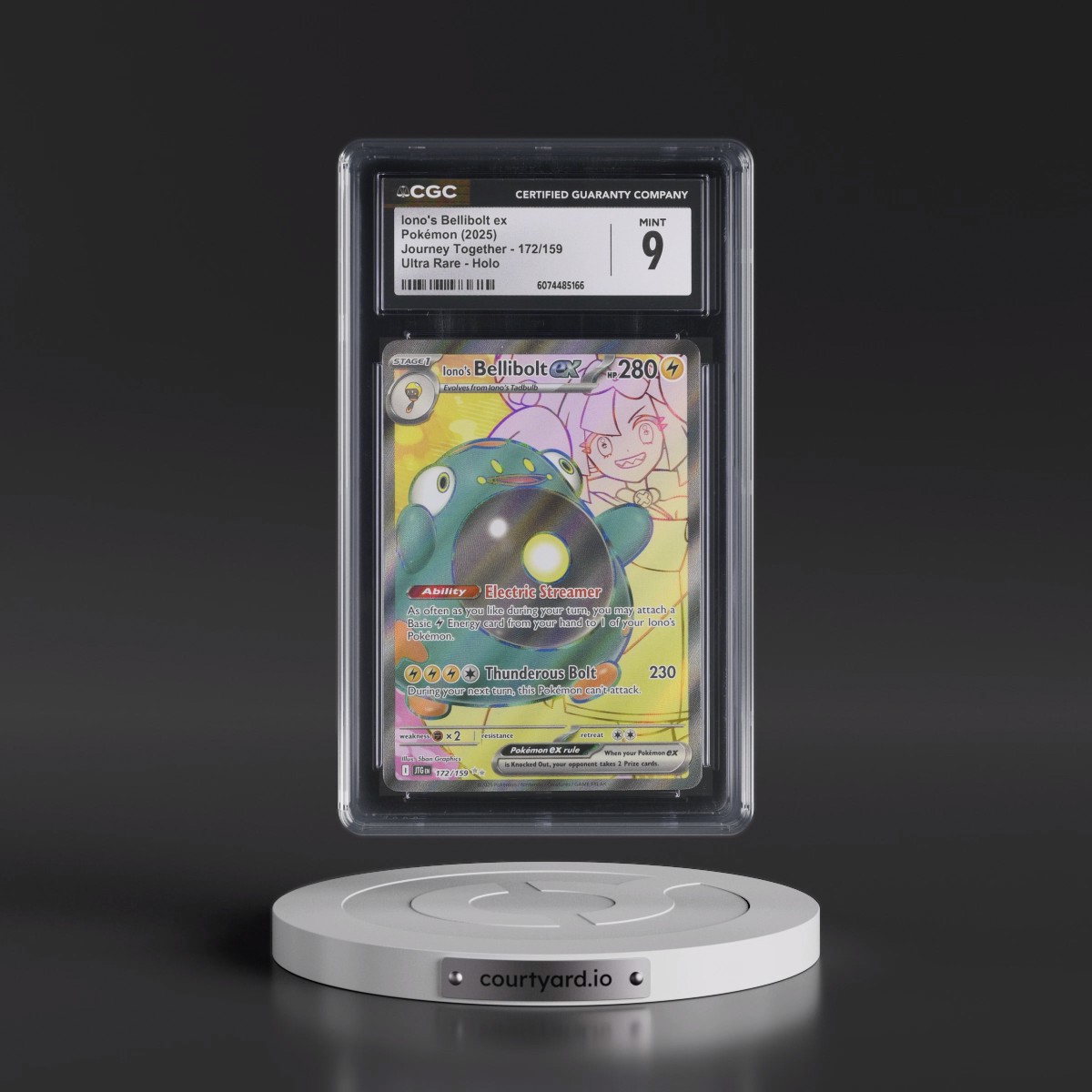 2024 Journey Together - JTG EN #172/159 Iono's Bellibolt ex - Ultra Rare Holo (CGC 9 MINT)