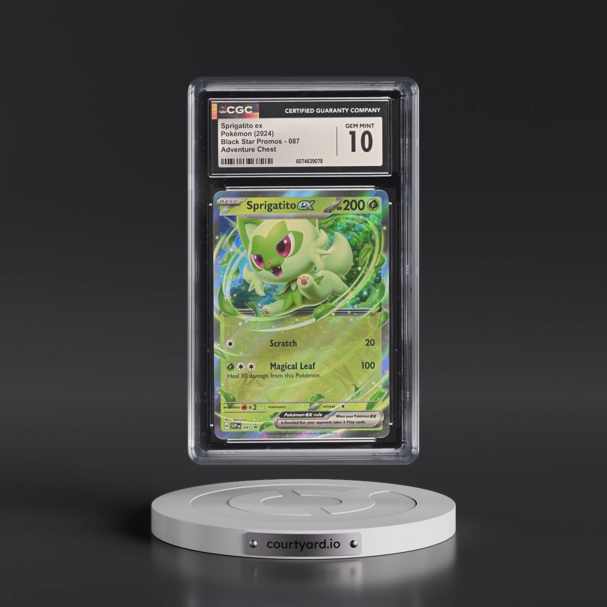 2023 Black Star Promos - Scarlet & Violet SVP EN #087 Sprigatito ex - Adventure Chest (Holo) (CGC 10 GEM MINT)