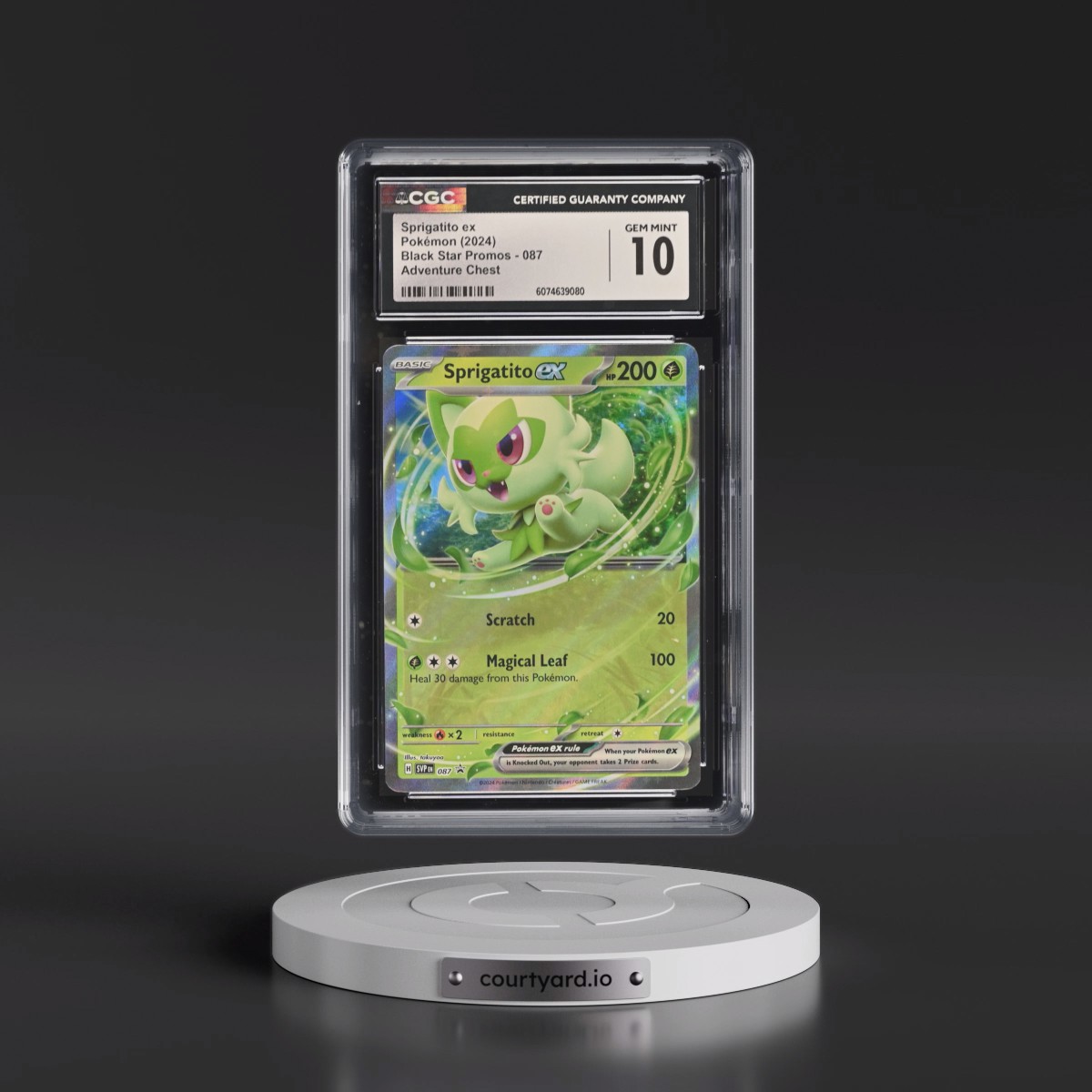 2023 Black Star Promos - Scarlet & Violet SVP EN #087 Sprigatito ex - Adventure Chest (Holo) (CGC 10 GEM MINT)
