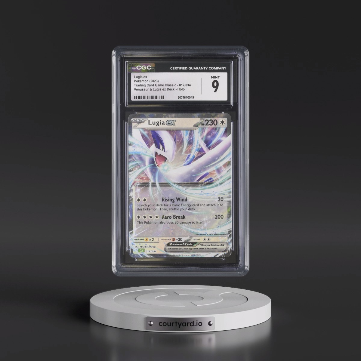 2023 Trading Card Game Classic - CLV, CLC, CLB #017/034 Lugia ex - Venusaur & Lugia ex Deck - CLV Holo (CGC 9 MINT)