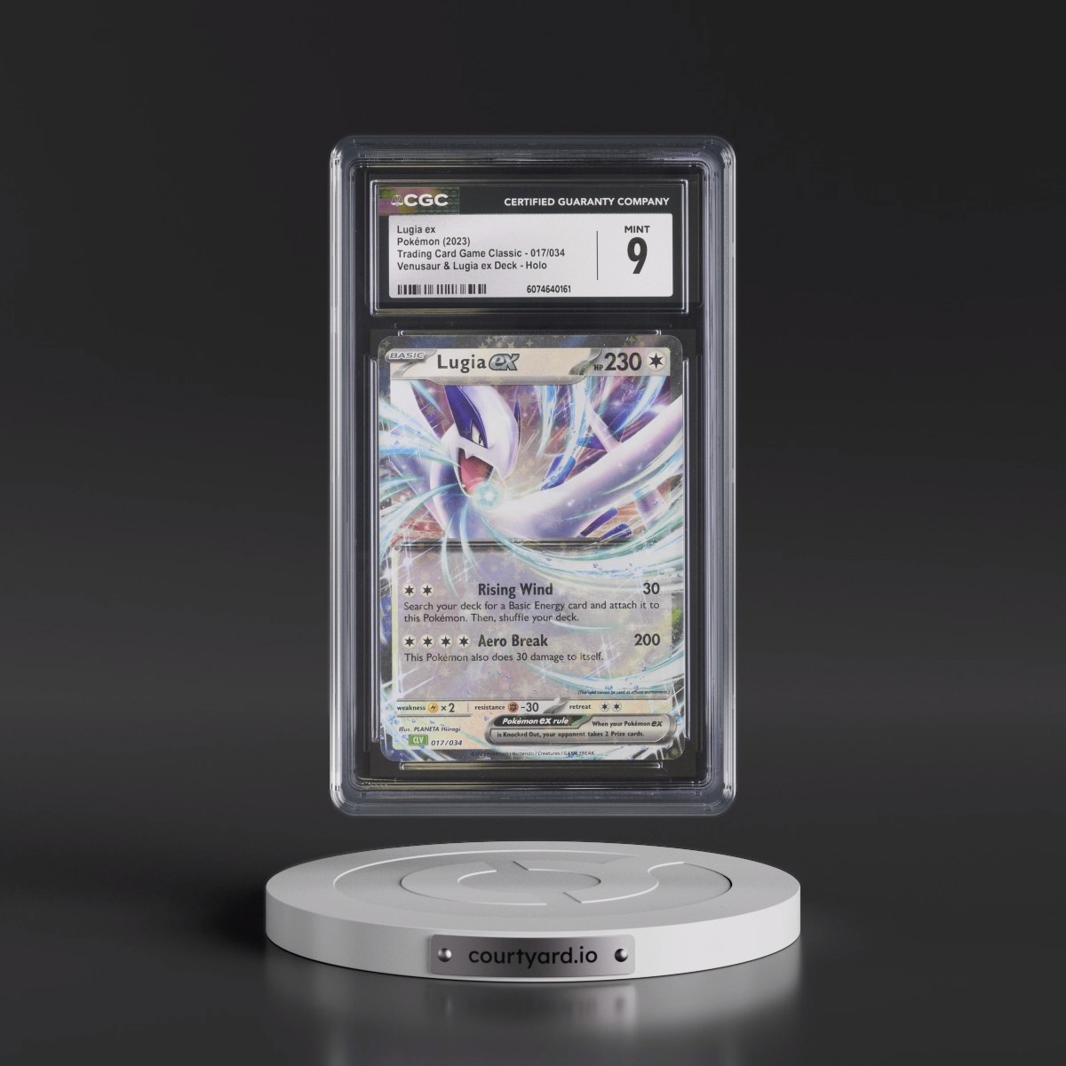 2023 Trading Card Game Classic - CLV, CLC, CLB #017/034 Lugia ex - Venusaur & Lugia ex Deck - CLV Holo (CGC 9 MINT)