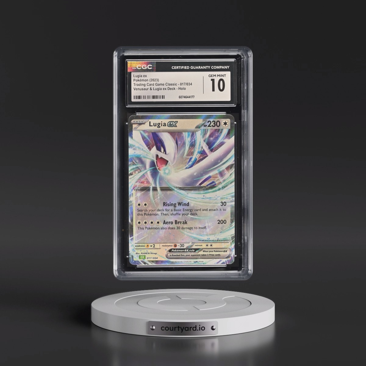 2023 Trading Card Game Classic - CLV, CLC, CLB #017/034 Lugia ex - Venusaur & Lugia ex Deck - CLV Holo (CGC 10 GEM MINT)