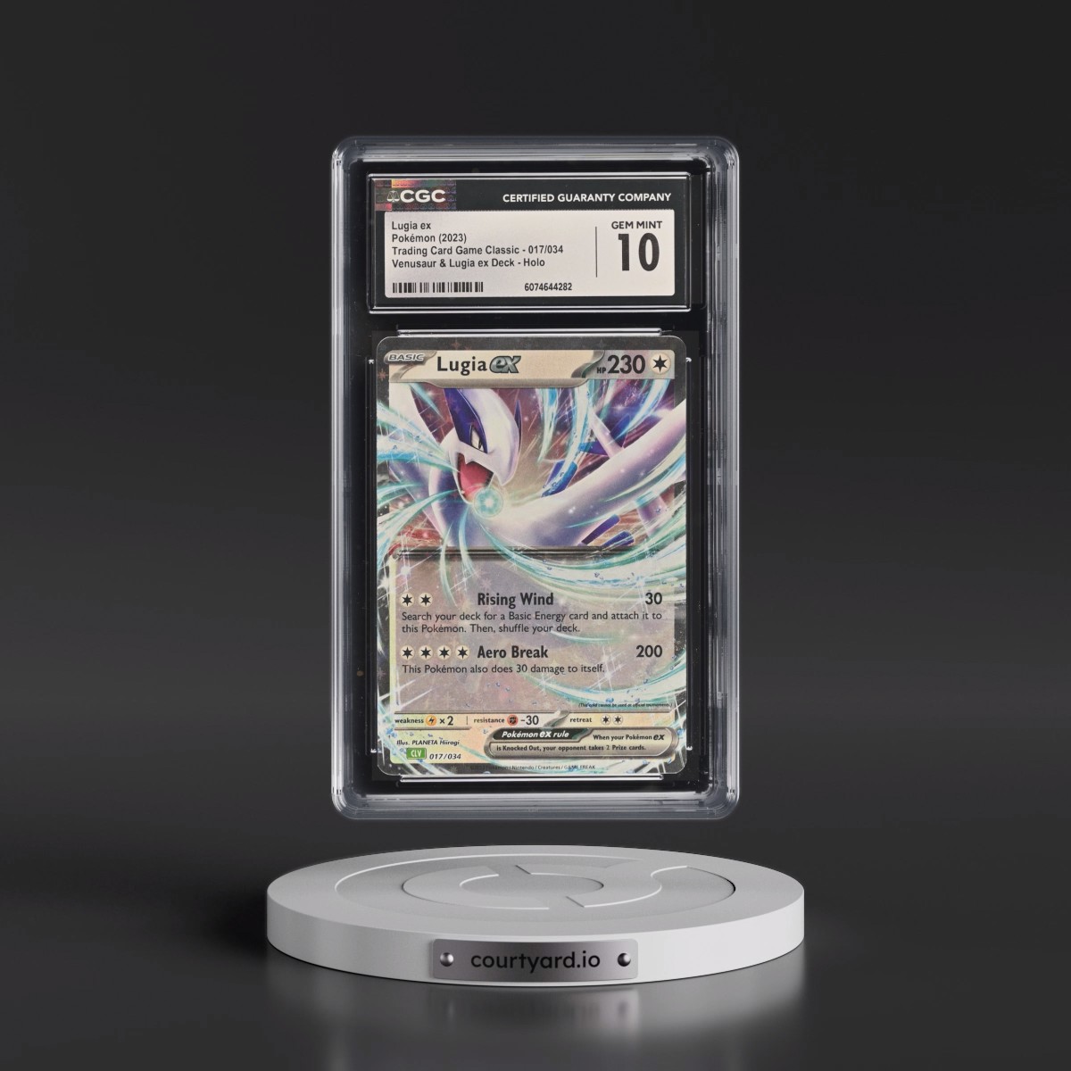 2023 Trading Card Game Classic - CLV, CLC, CLB #017/034 Lugia ex - Venusaur & Lugia ex Deck - CLV Holo (CGC 10 GEM MINT)