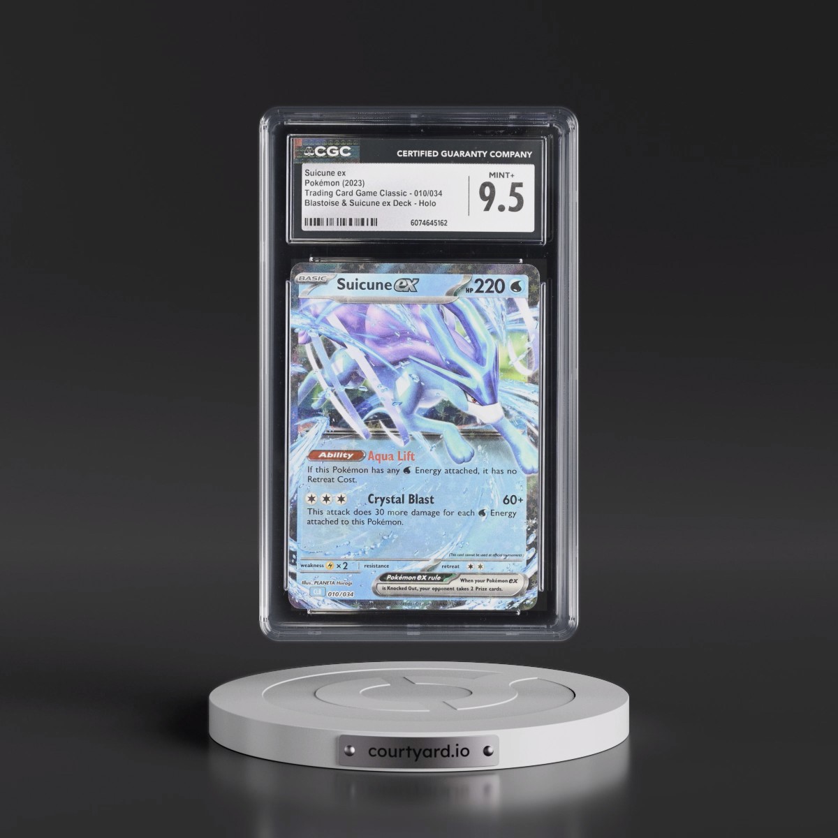 2023 Pokémon Clb-Trading Card Game Classic Blastoise & Suicune EX Deck #010 Suicune EX - Holo (CGC 9.5 MINT+)