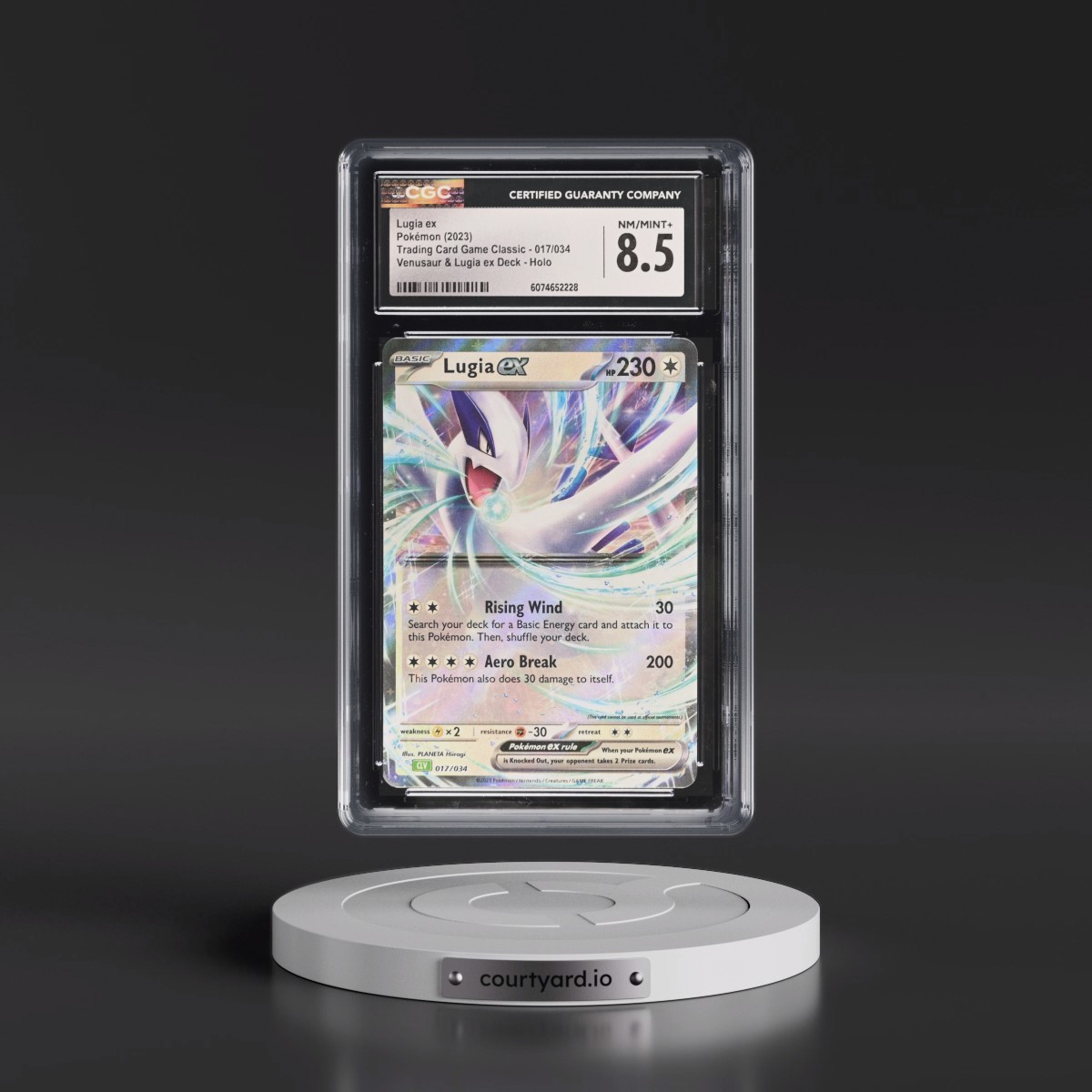 2023 Trading Card Game Classic - CLV, CLC, CLB #017/034 Lugia ex - Venusaur & Lugia ex Deck - CLV Holo (CGC 8.5 NM-MT+)