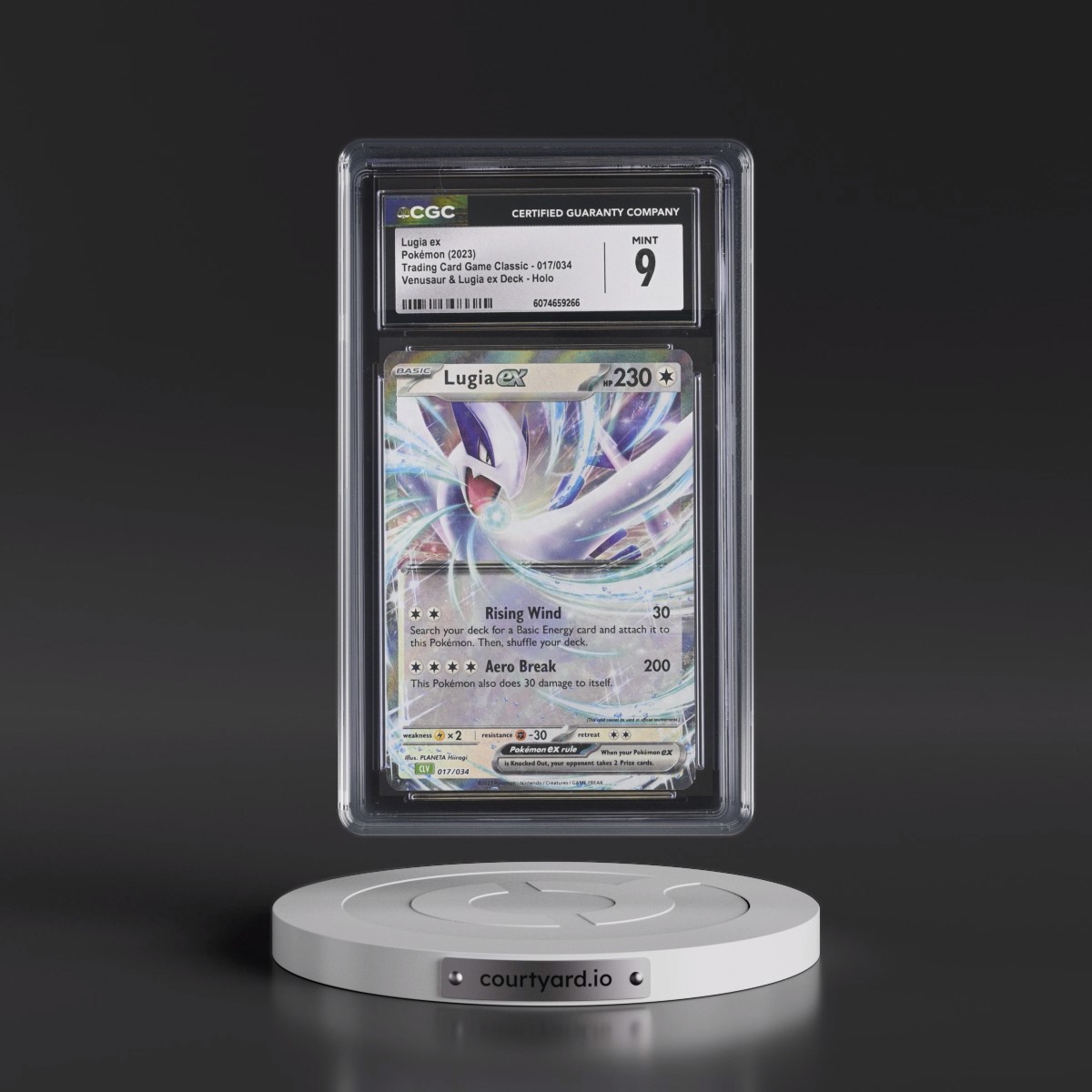 2023 Trading Card Game Classic - CLV, CLC, CLB #017/034 Lugia ex - Venusaur & Lugia ex Deck - CLV Holo (CGC 9 MINT)