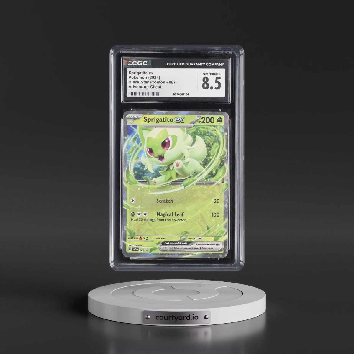 2023 Black Star Promos - Scarlet & Violet SVP EN #087 Sprigatito ex - Adventure Chest (Holo) (CGC 8.5 NM-MT+)