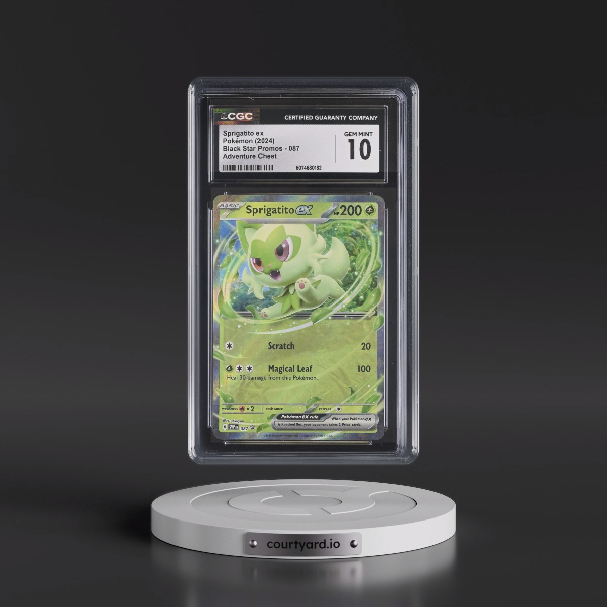2023 Black Star Promos - Scarlet & Violet SVP EN #087 Sprigatito ex - Adventure Chest (Holo) (CGC 10 GEM MINT)