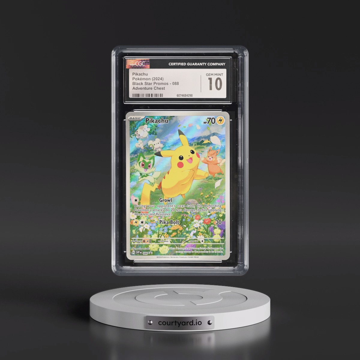 2023 Black Star Promos - Scarlet & Violet SVP EN #088 Pikachu - Adventure Chest (Holo) (CGC 10 GEM MINT)