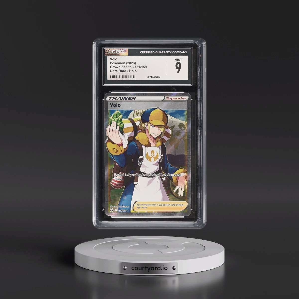 2023 Crown Zenith #151/159 Volo - Ultra Rare Holo (CGC 9 MINT)