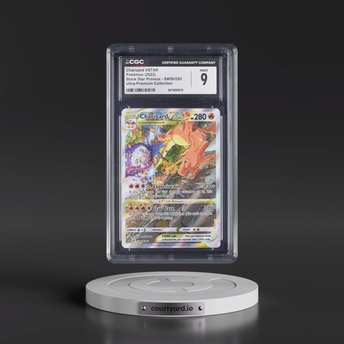 2017 Black Star Promos - Sword & Shield #SWSH262 Charizard VSTAR - Ultra-Premium Collection (Holo) (CGC 9 MINT)