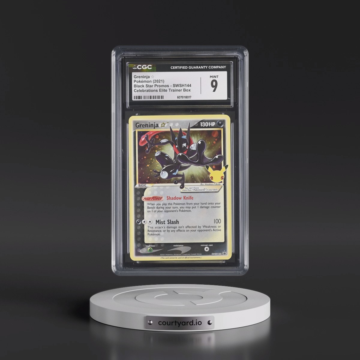 2017 Black Star Promos - Sword & Shield #SWSH144 Greninja â - Celebrations Elite Trainer Box (Cosmos Holo) (CGC 9 MINT)