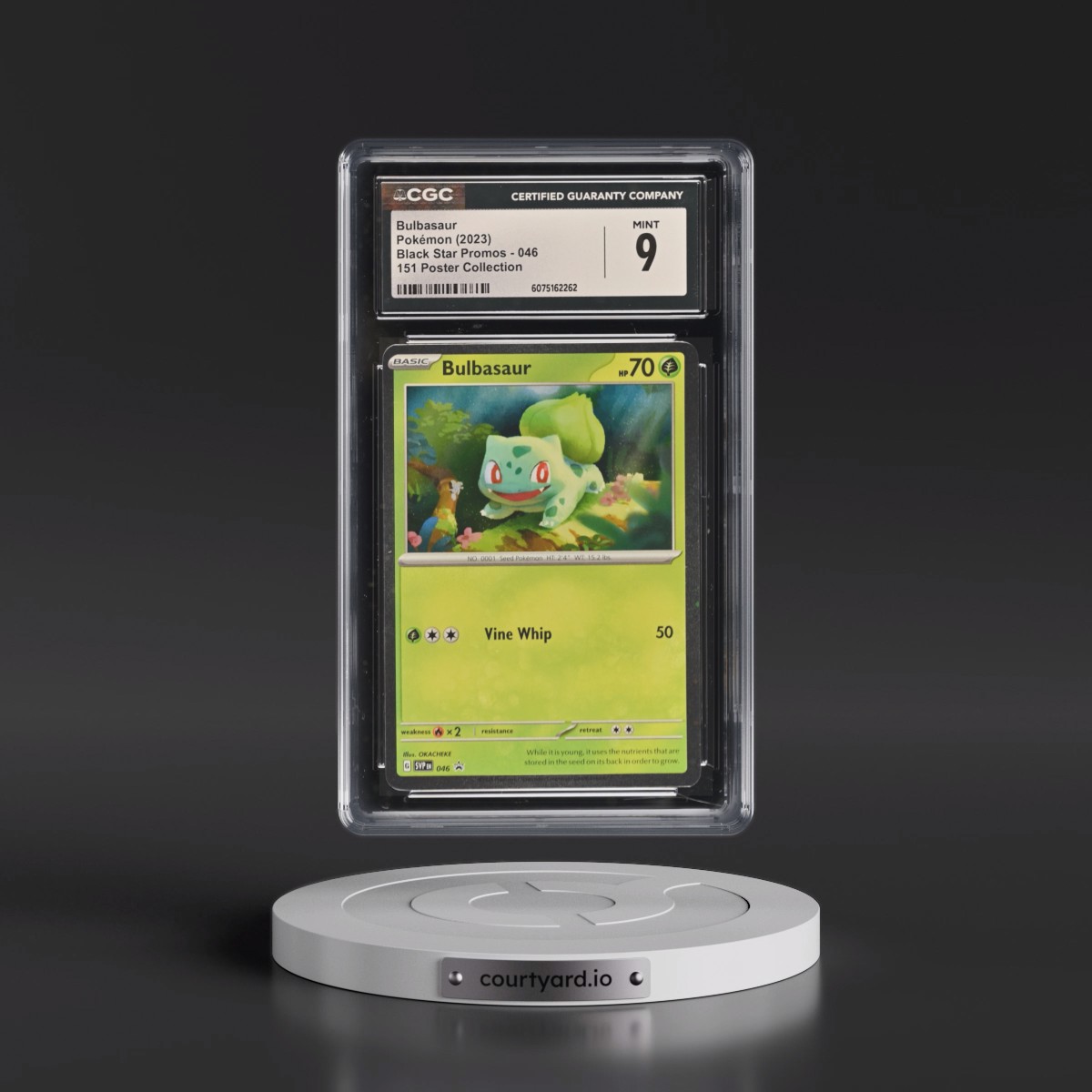 2023 Black Star Promos - Scarlet & Violet SVP EN #046 Bulbasaur - 151 Poster Collection (Cosmos Holo) (CGC 9 MINT)