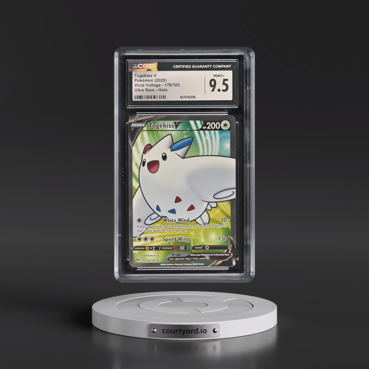 2020 Vivid Voltage Togekiss V - Ultra Rare Holo #178/185 CGC 9.5