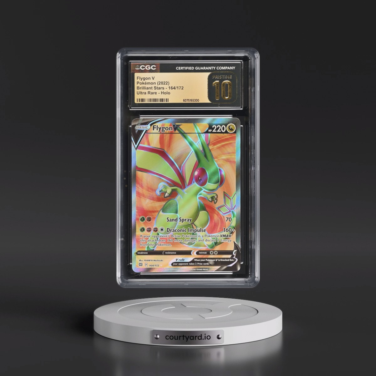 2022 Brilliant Stars #164/172 Flygon V - Holo (CGC 10 PRISTINE)