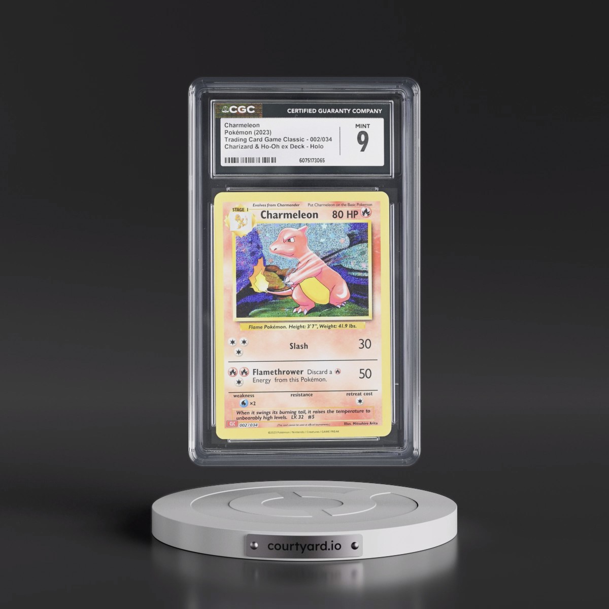 2023 Trading Card Game Classic - CLV, CLC, CLB #002/034 Charmeleon - Charizard & Ho-Oh ex Deck - CLC Holo (CGC 9 MINT)