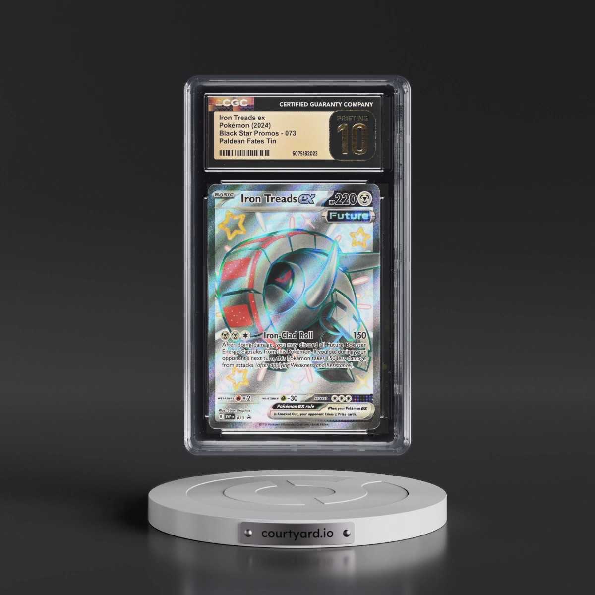 2023 Black Star Promos - Scarlet & Violet SVP EN #073 Iron Treads ex - Paldean Fates Tin (Holo) (CGC 10 PRISTINE)