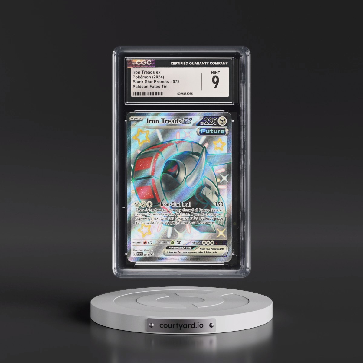 2023 Black Star Promos - Scarlet & Violet SVP EN #073 Iron Treads ex - Paldean Fates Tin (Holo) (CGC 9 MINT)