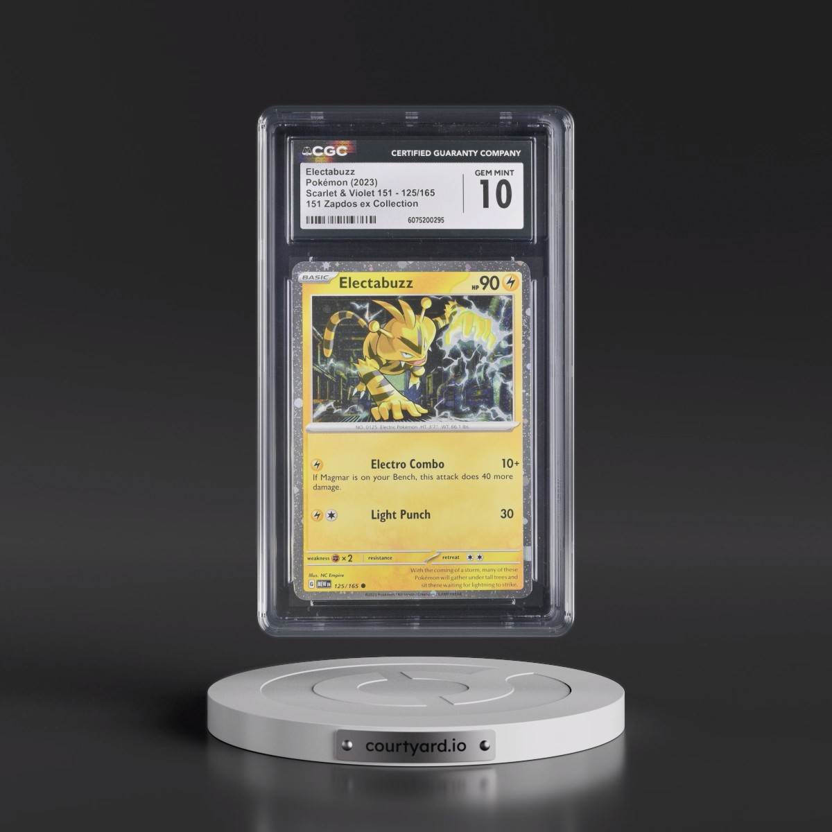 2023 Scarlet & Violet 151 - MEW EN #125/165 Electabuzz - Cosmos Holo 151 ex Box-Zapdos ex (CGC 10 GEM MINT)