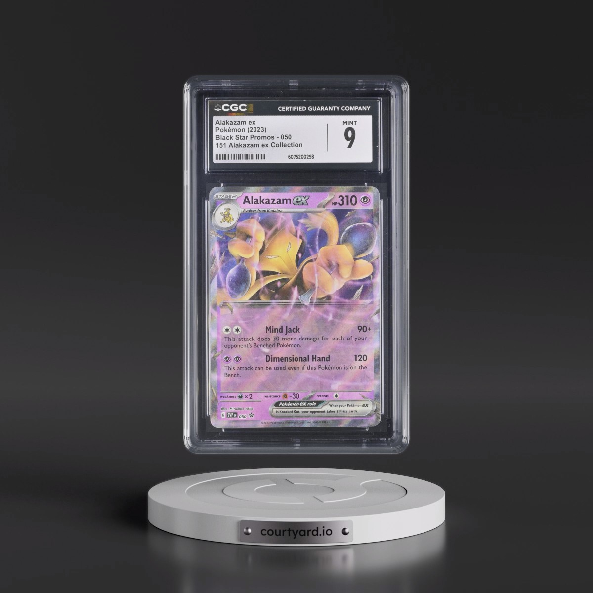 2023 Black Star Promos - Scarlet & Violet SVP EN #050 Alakazam ex - 151 Alakazam ex Collection (Holo) (CGC 9 MINT)
