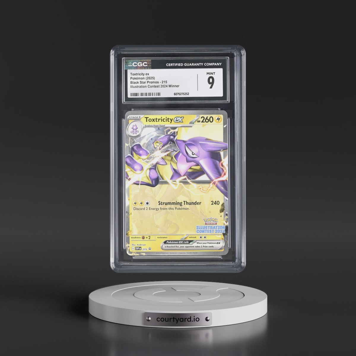 2023 Black Star Promos - Scarlet & Violet SVP EN #215 Toxtricity ex - Illustration Contest 2024 Winner (CGC 9 MINT)