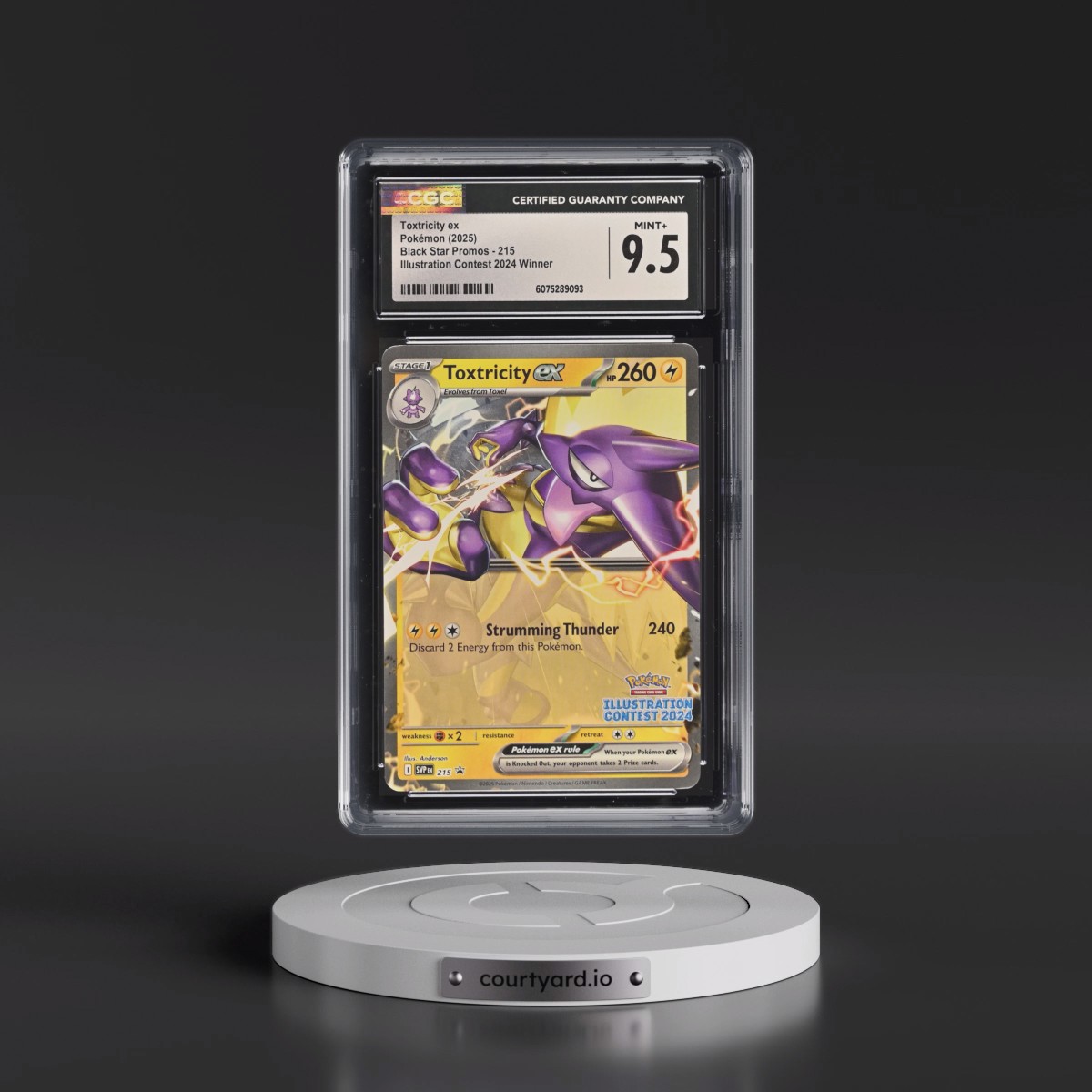 2023 Black Star Promos - Scarlet & Violet SVP EN #215 Toxtricity ex - Illustration Contest 2024 Winner (CGC 9.5 MINT+)