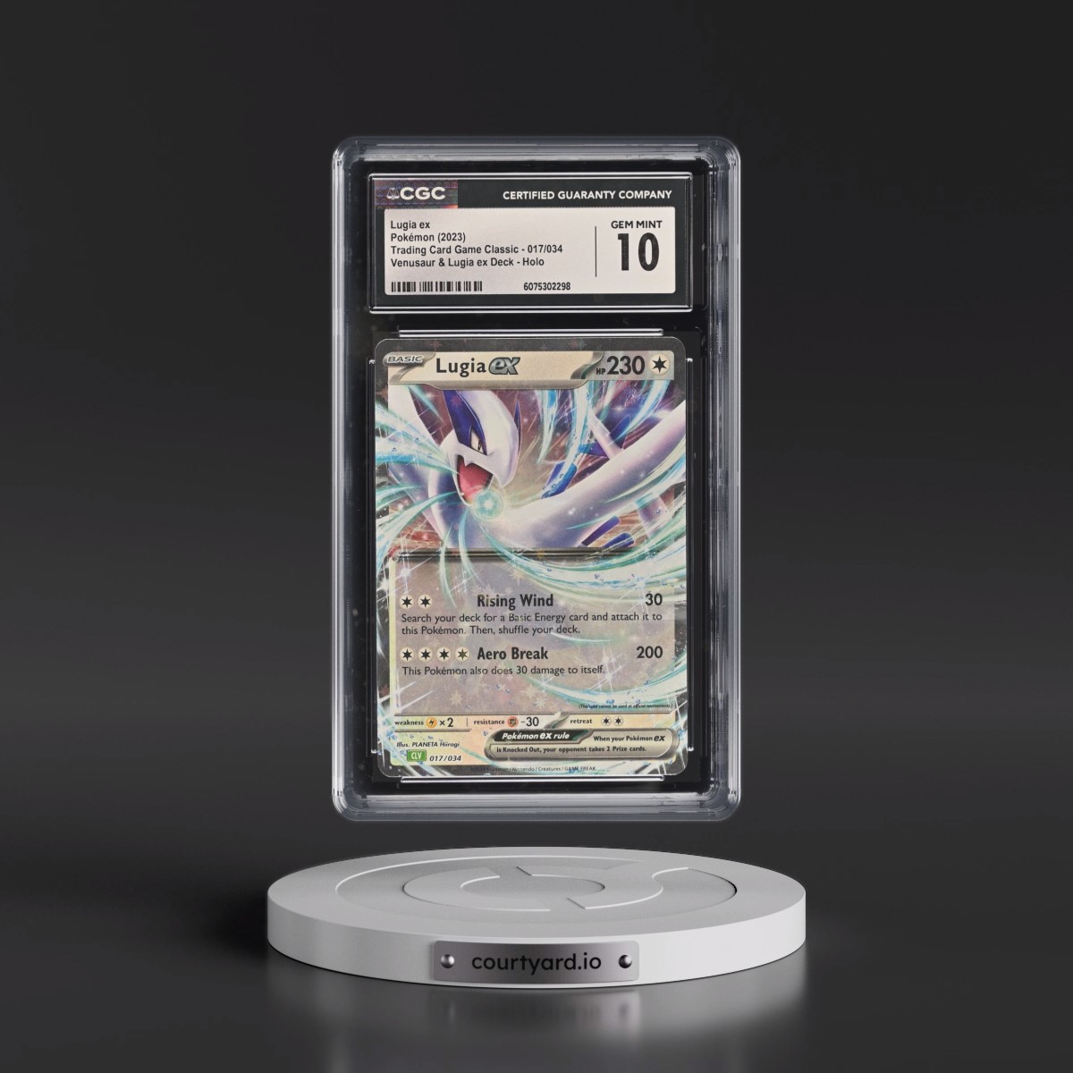 2023 Trading Card Game Classic - CLV, CLC, CLB #017/034 Lugia ex - Venusaur & Lugia ex Deck - CLV Holo (CGC 10 GEM MINT)