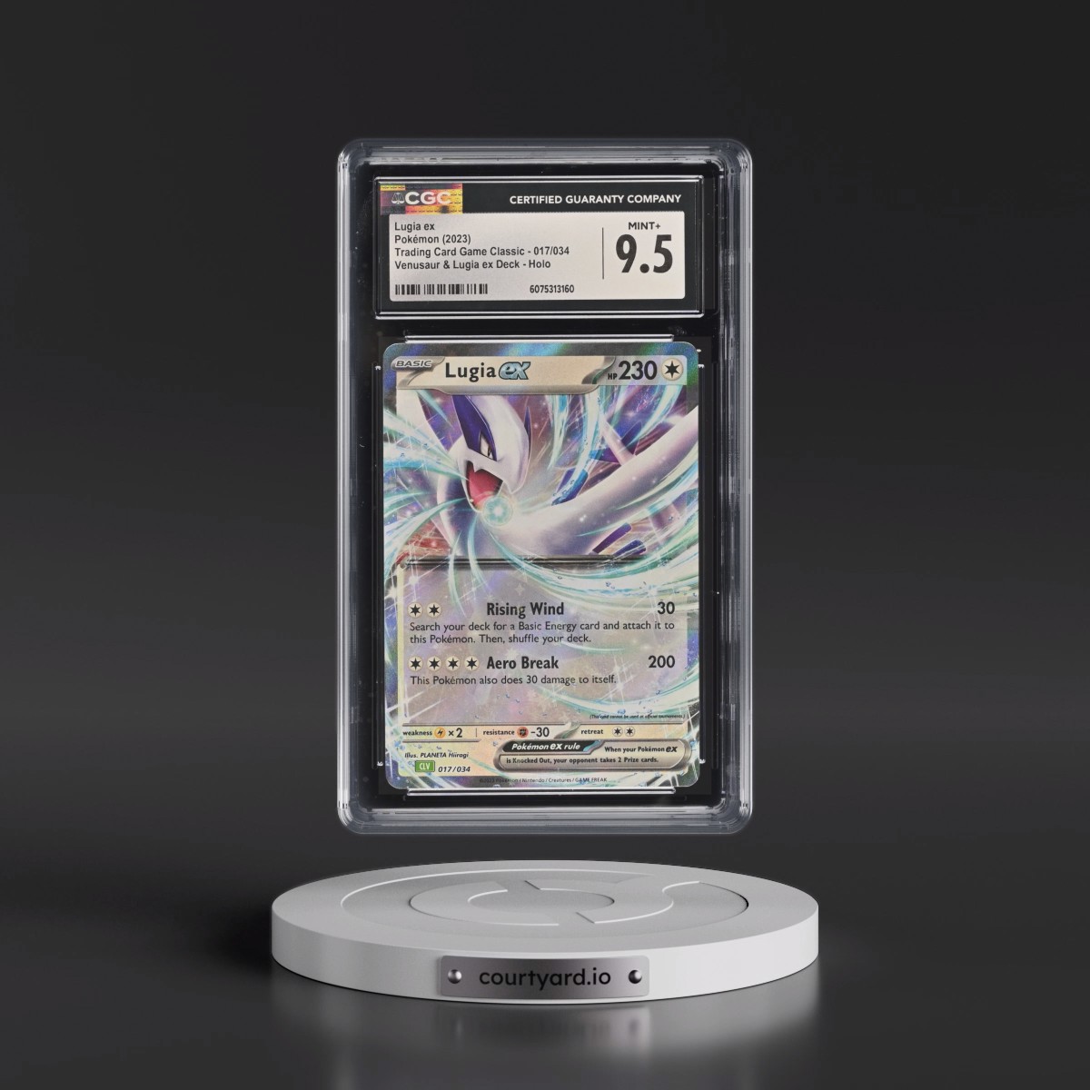 2023 Trading Card Game Classic - CLV, CLC, CLB #017/034 Lugia ex - Venusaur & Lugia ex Deck - CLV Holo (CGC 9.5 MINT+)