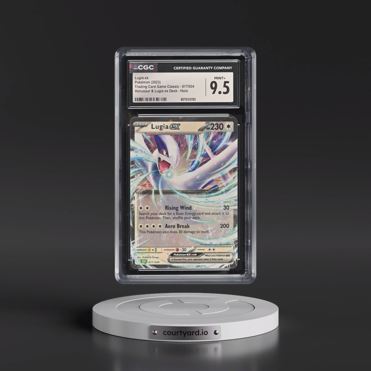2023 Trading Card Game Classic - CLV, CLC, CLB #017/034 Lugia ex - Venusaur & Lugia ex Deck - CLV Holo (CGC 9.5 MINT+)
