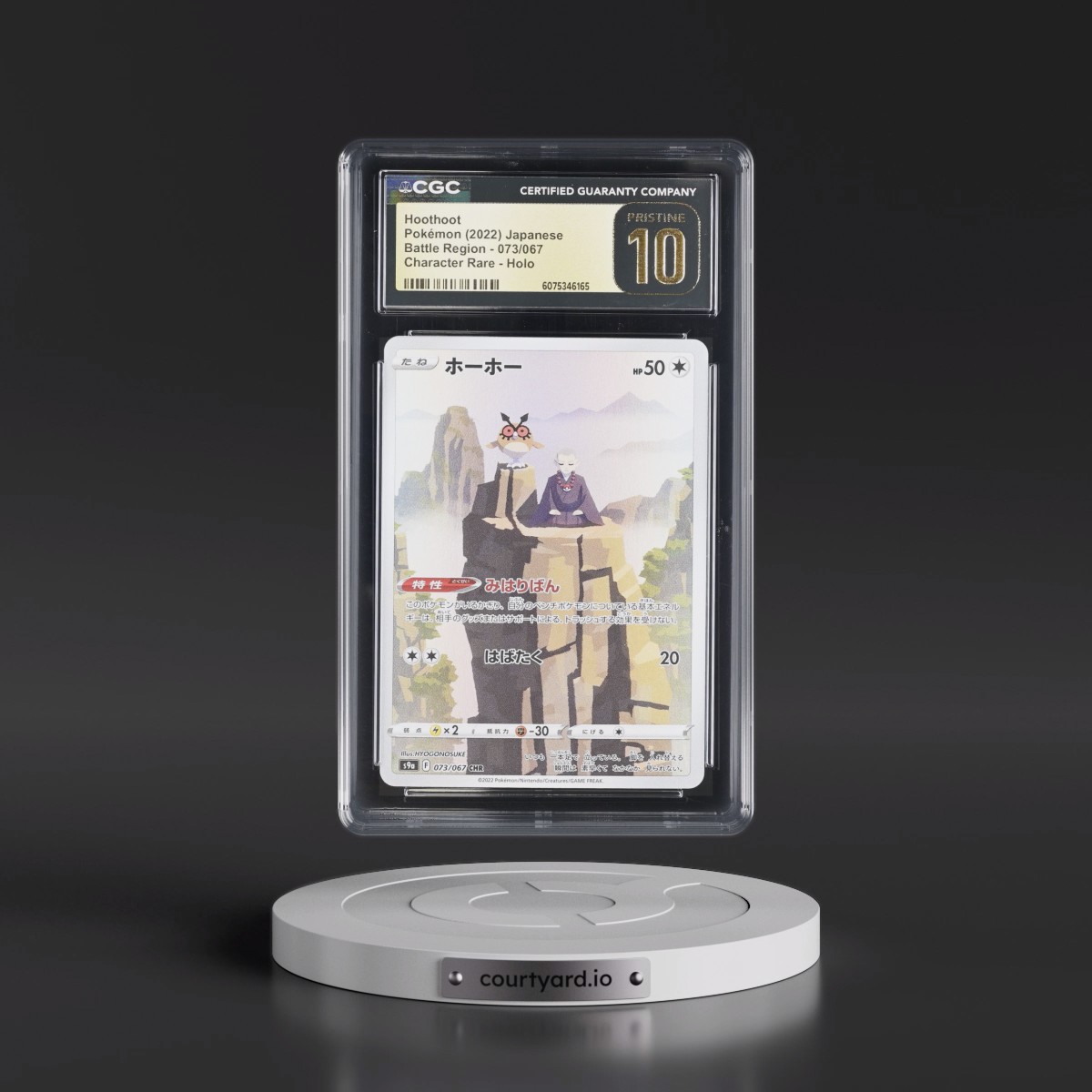 2022 Battle Region #073/067 Hoothoot - Character Rare Holo (CGC 10 PRISTINE)