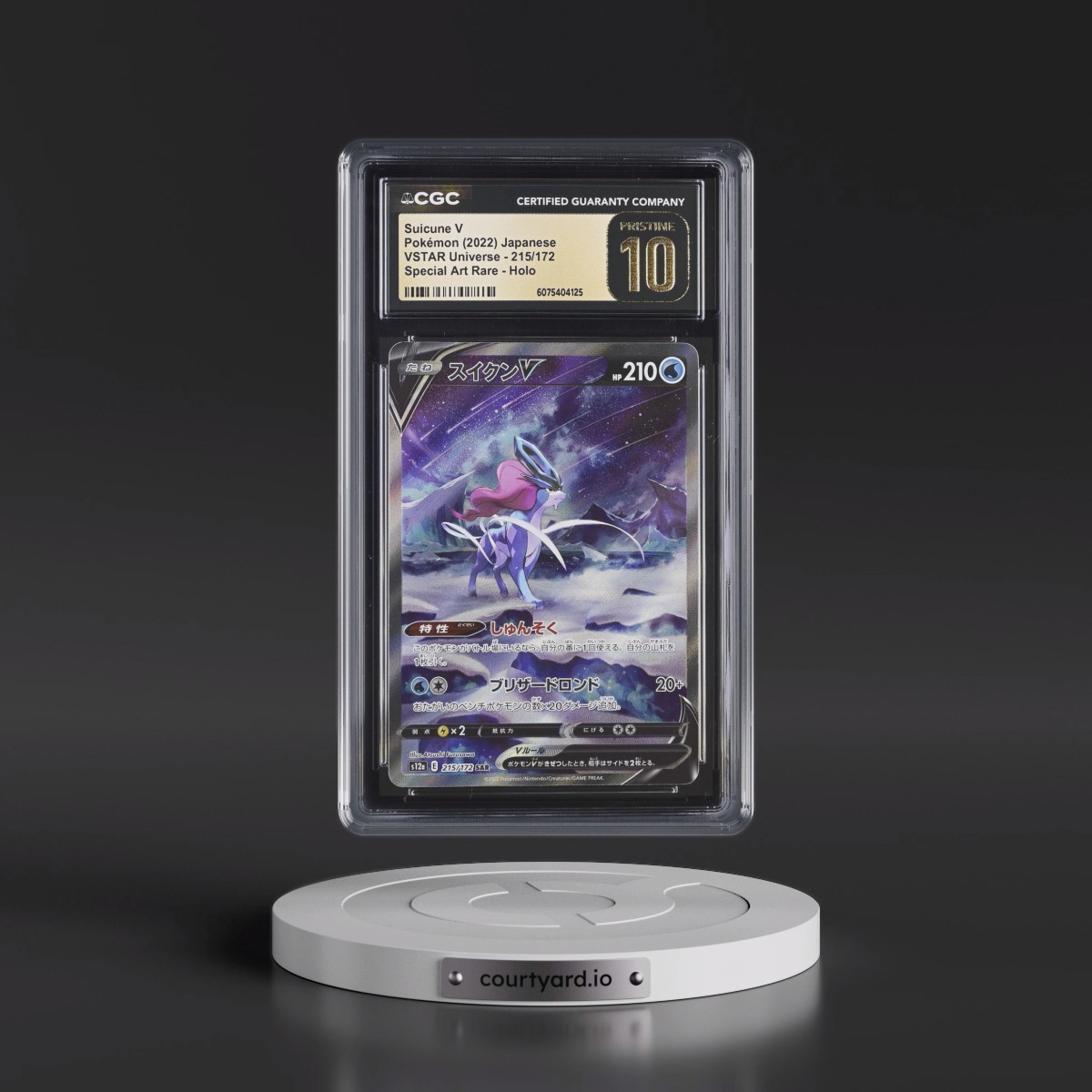 2022 VSTAR Universe #215/172 Suicune V - Special Art Rare Holo (CGC 10 PRISTINE)