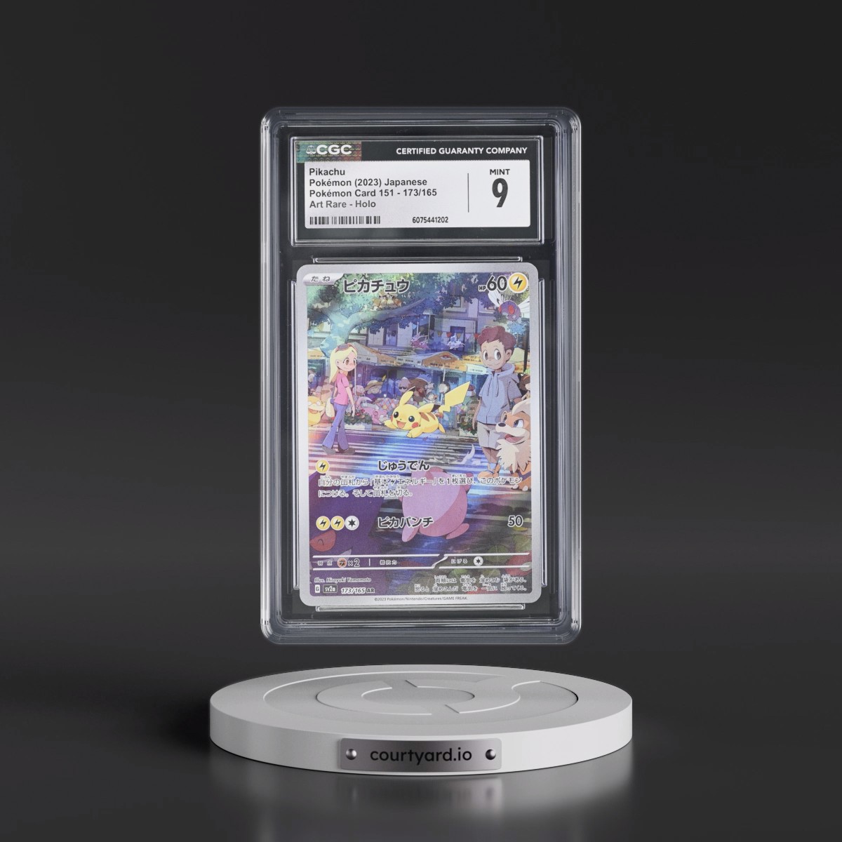 2023 Pokémon Card 151 #173/165 Pikachu - Art Rare Holo (CGC 9 MINT)