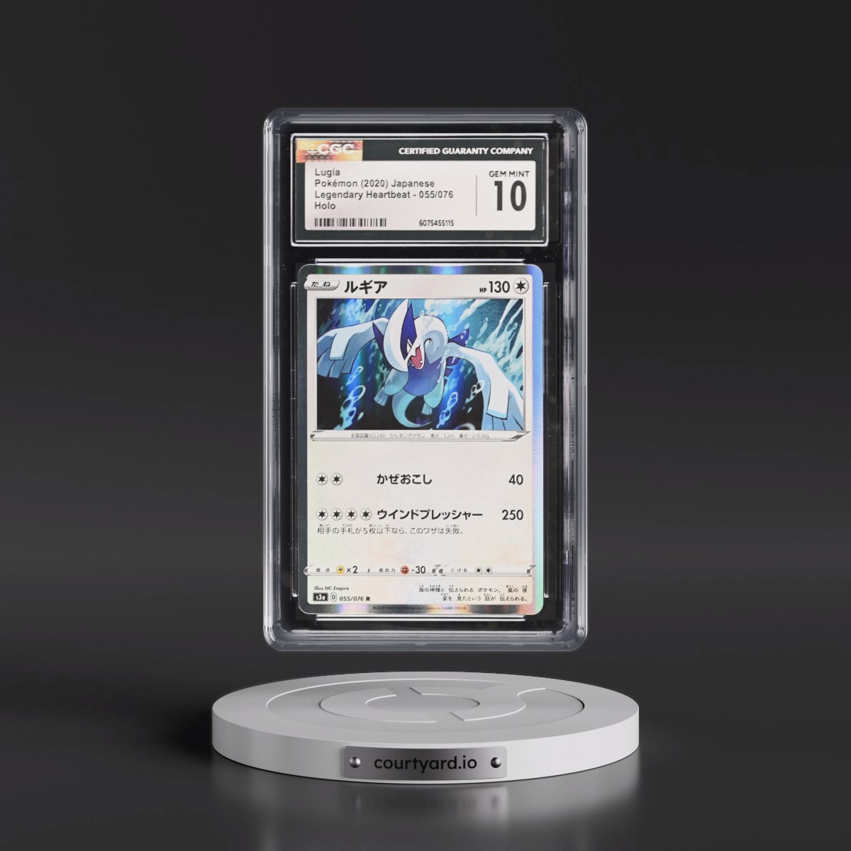2020 Legendary Heartbeat #055/076 Lugia - Holo (CGC 10 GEM MINT)