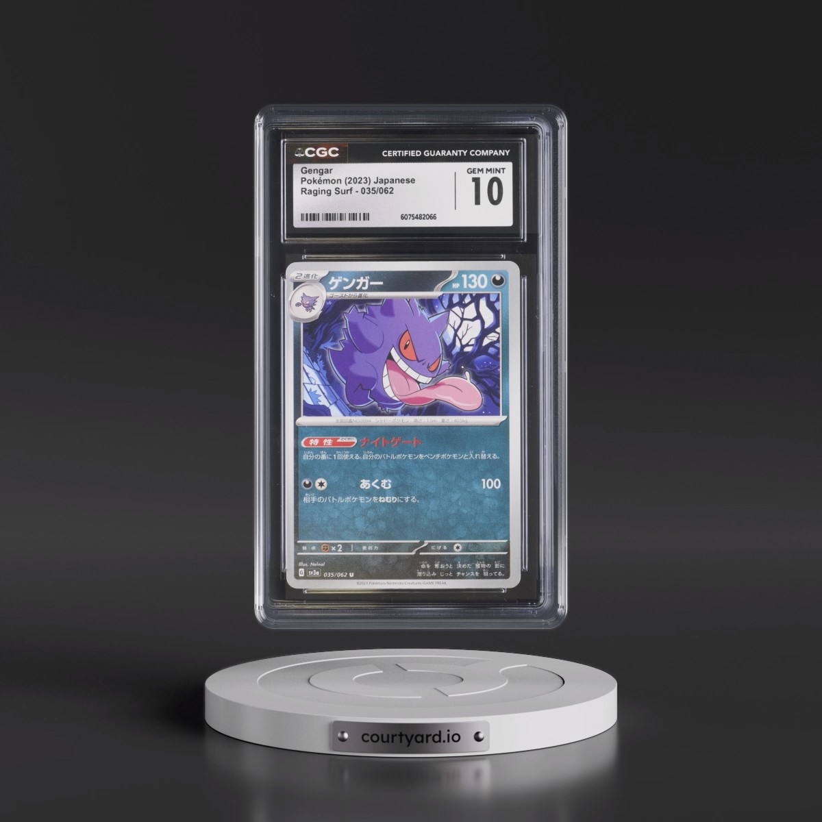 2023 Raging Surf #035/062 Gengar (CGC 10 GEM MINT)