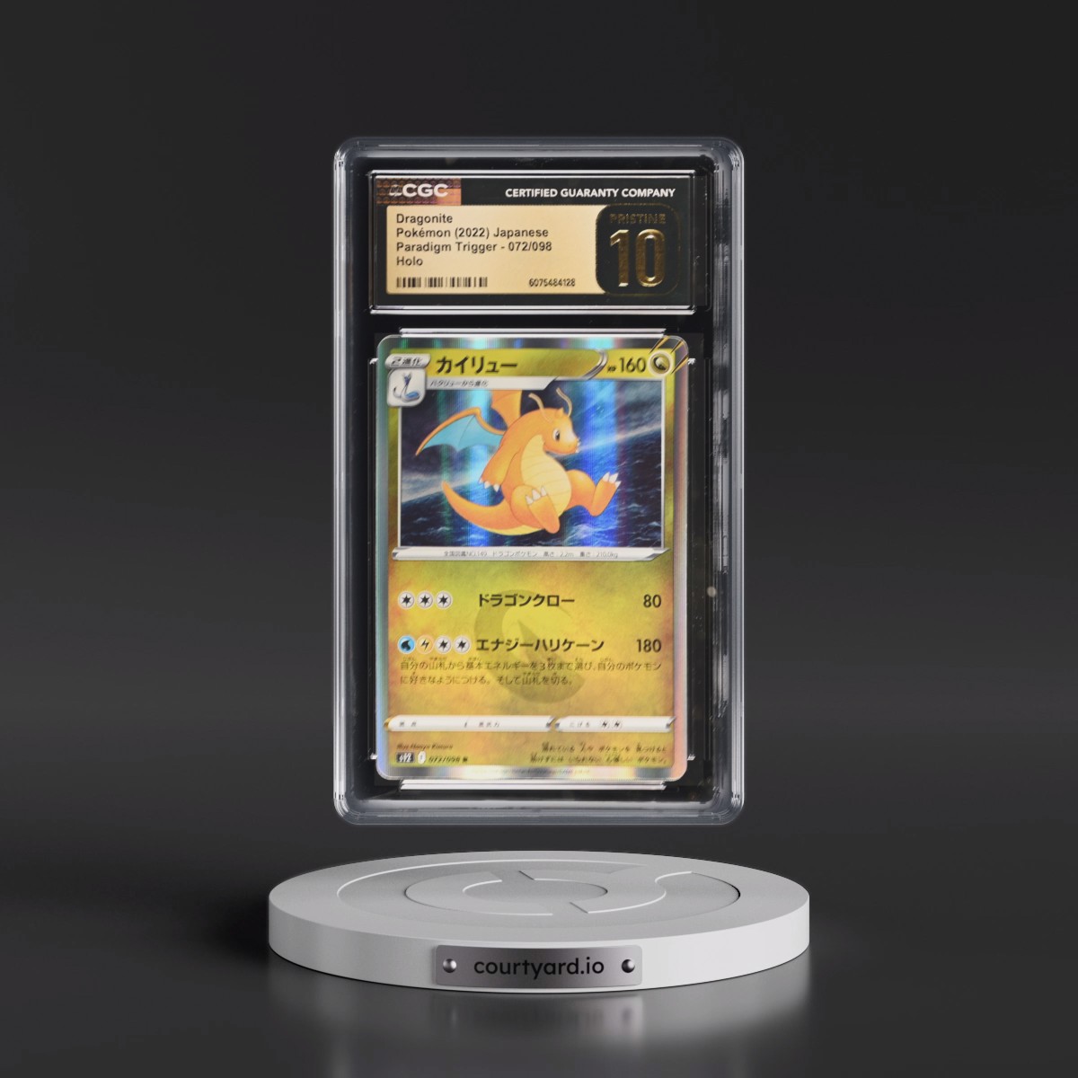 2022 Paradigm Trigger #072/098 Dragonite - Holo (CGC 10 PRISTINE)