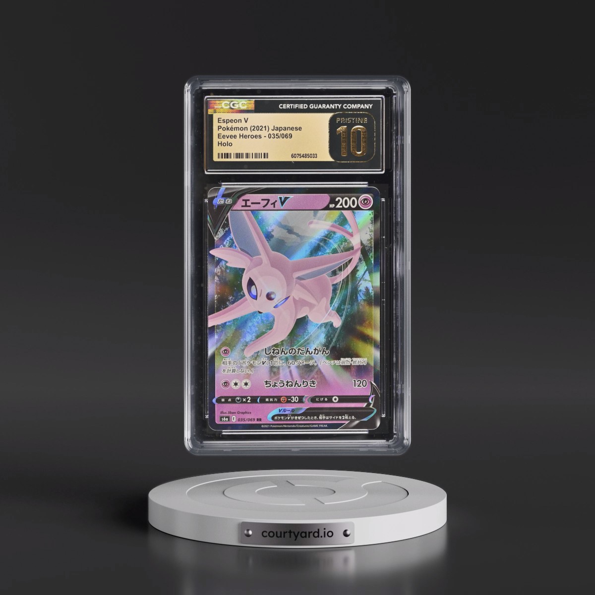 2021 Eevee Heroes #035/069 Espeon V - Holo (CGC 10 PRISTINE)