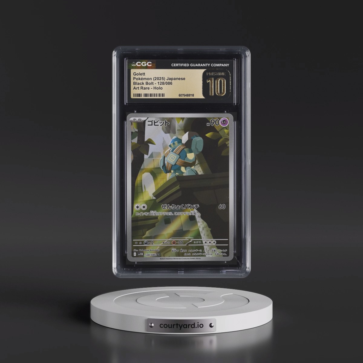 2025 Black Bolt - sv11B #128/086 Golett - Art Rare Holo (CGC 10 PRISTINE)