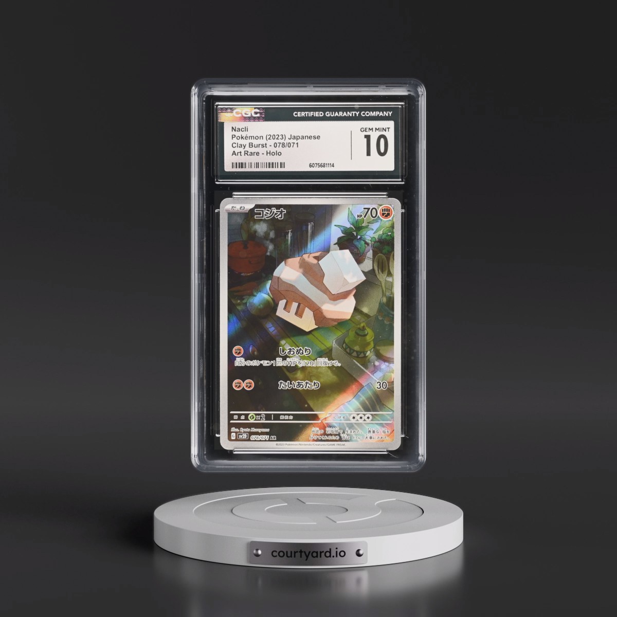 2023 Pokémon Sv2d-Clay Burst #078 Nacli - Art Rare (CGC 10 GEM MINT)