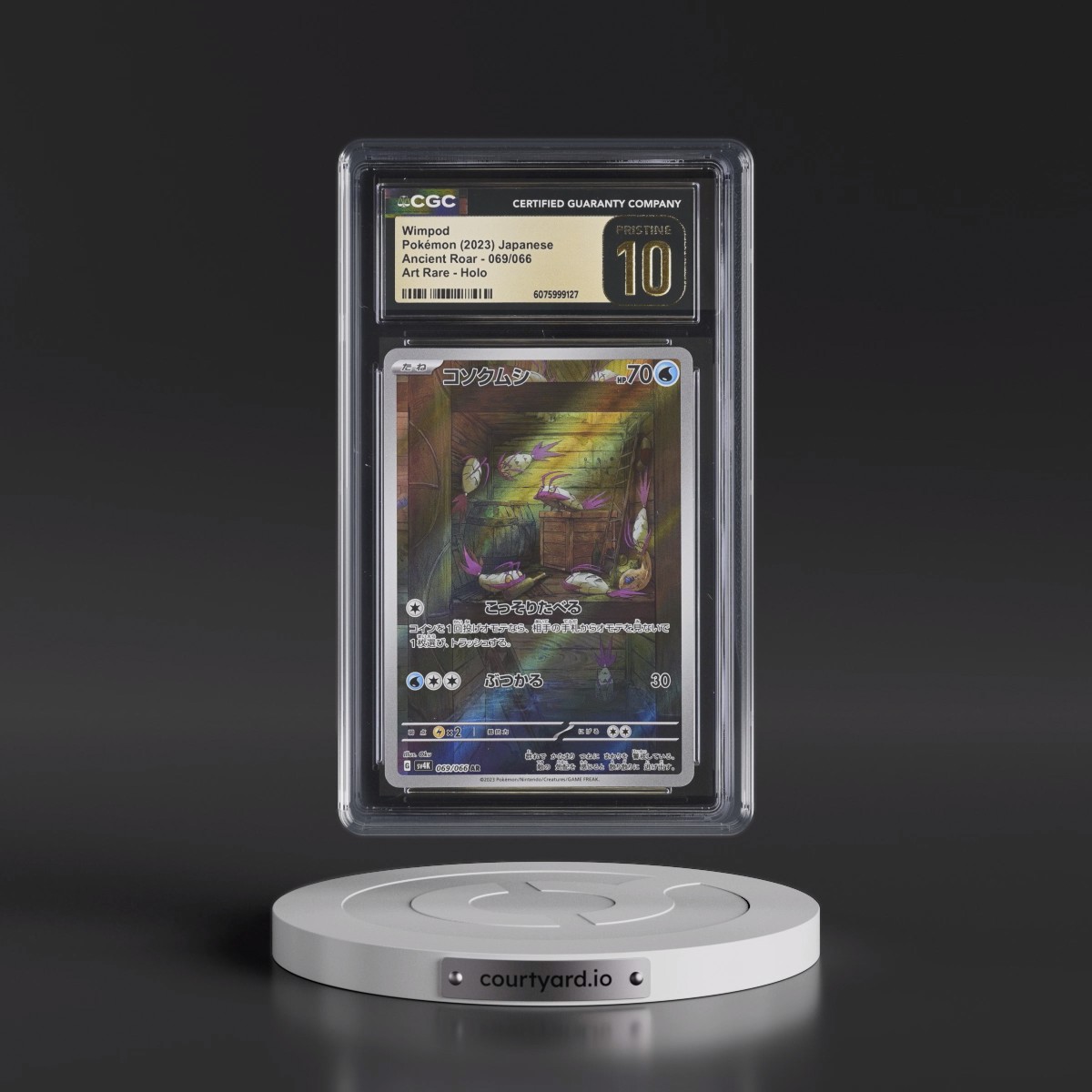 2023 Pokémon Sv4k-Ancient Roar #069 Wimpod - Art Rare (CGC 10 PRISTINE)