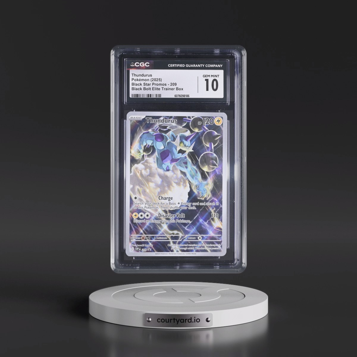 2023 Black Star Promos - Scarlet & Violet SVP EN #209 Thundurus - Black Bolt Elite Trainer Box (Holo) (CGC 10 GEM MINT)