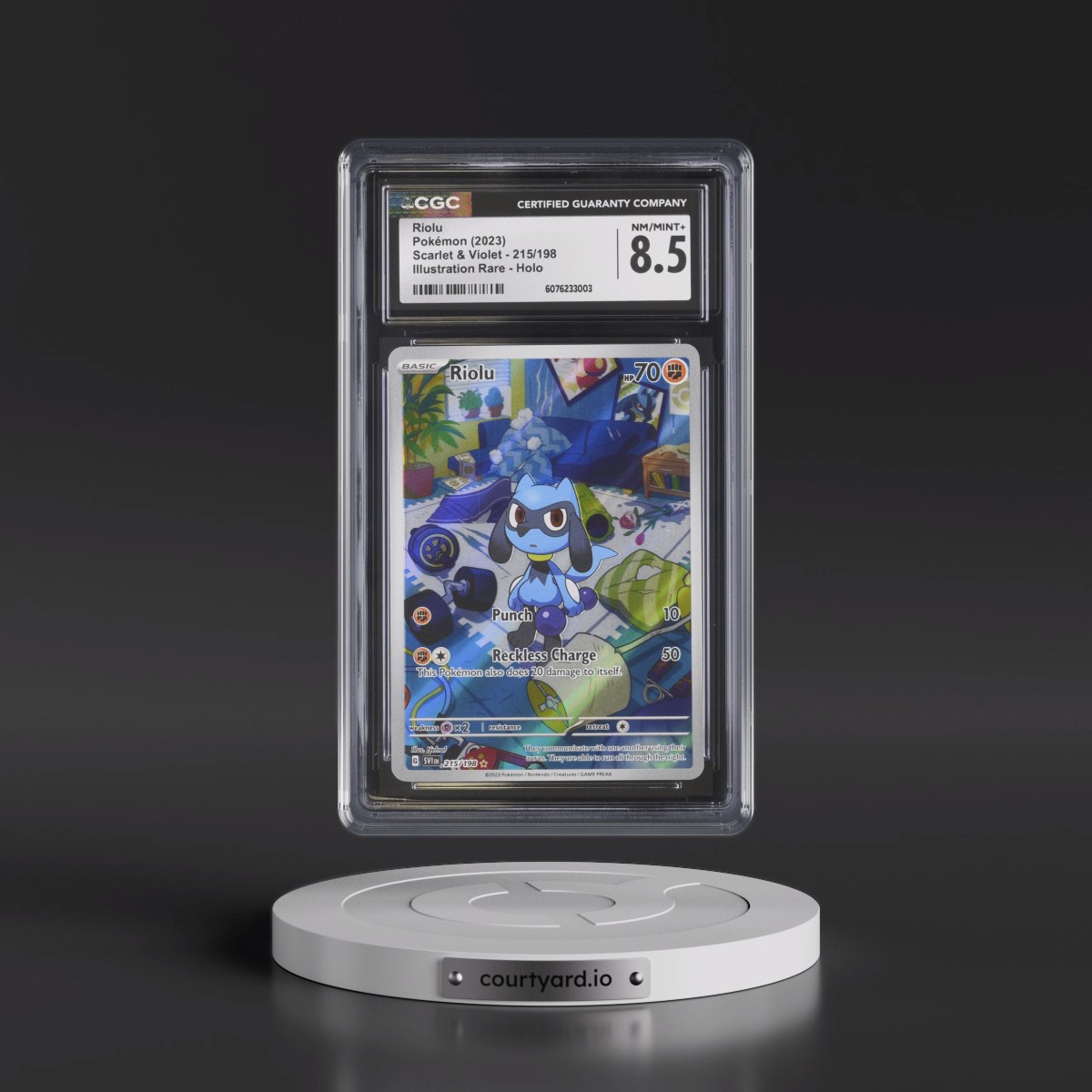 2023 Scarlet & Violet Riolu - Illustration Rare Holo #215/198 CGC 8.5