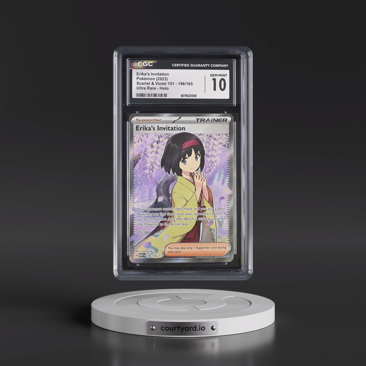 2023 Scarlet & Violet 151 - MEW EN #196/165 Erika's Invitation - Ultra Rare Holo (CGC 10 GEM MINT)