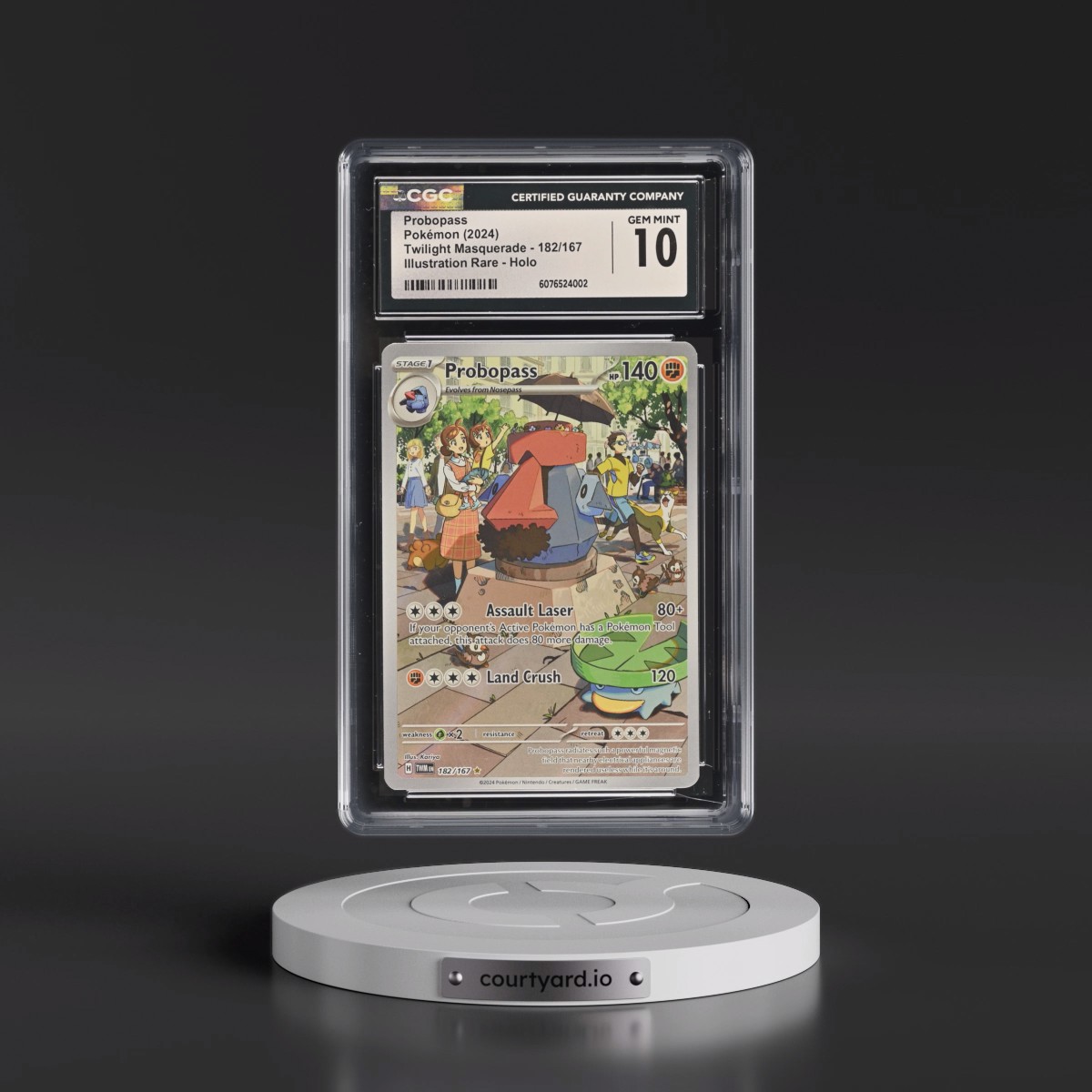 2024 Twilight Masquerade - TWM EN #182/167 Probopass - Illustration Rare Holo (CGC 10 GEM MINT)
