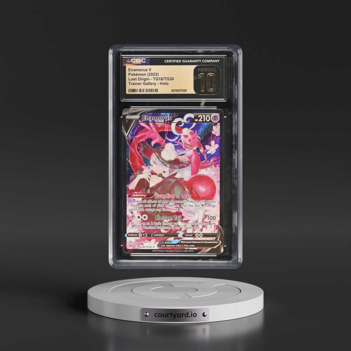 2022 Lost Origin #TG18/TG30 Enamorus V - Trainer Gallery Holo (CGC 10 PRISTINE)